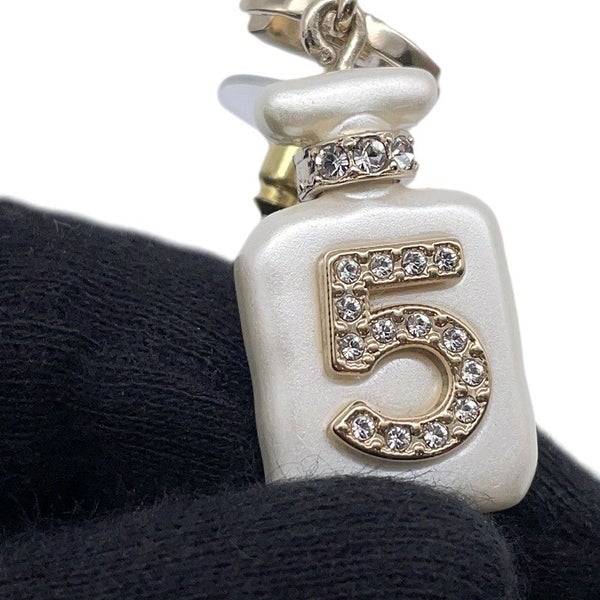 シャネル ピアス No.5 香水ボトル ココマーク フェイクパール ラインストーン A22 S AB8469 CHANEL アクセサリー