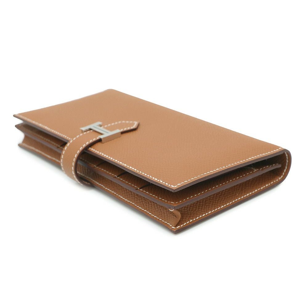 エルメス 長財布 ベアンスフレ ゴールド/シルバー金具 エプソン B刻印