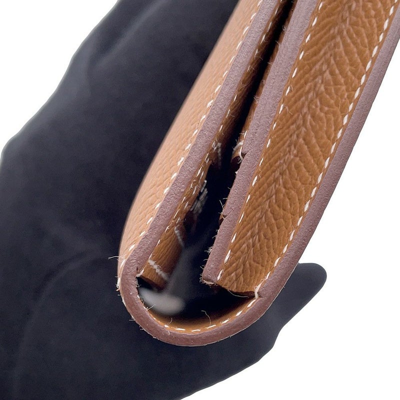 エルメス 長財布 ベアンスフレ ゴールド/ゴールド金具 エプソン B刻印 HERMES 財布