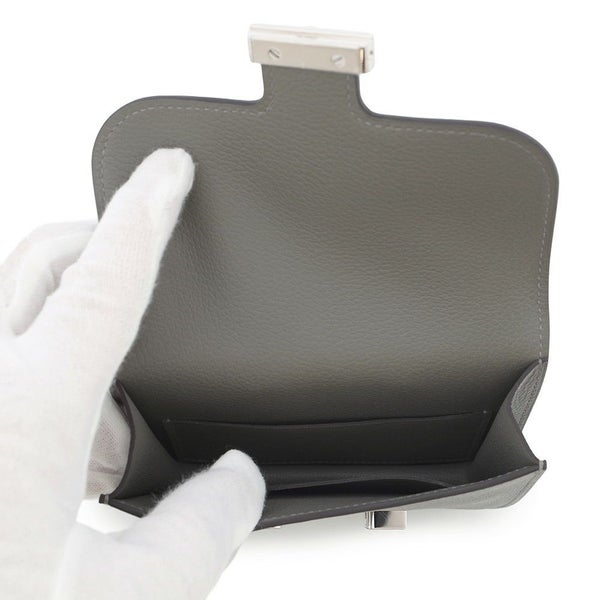 エルメス 財布 コンスタンス スリム グリメイヤー/シルバー金具 エバーカラー W刻印 HERMES 財布