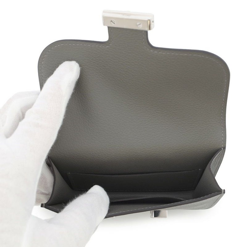 エルメス 財布 コンスタンス スリム グリメイヤー/シルバー金具 エバーカラー W刻印 HERMES 財布