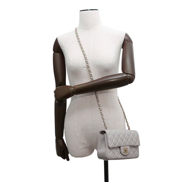 シャネル チェーンショルダーバッグ ミニ マトラッセ 20 ココマーク ラムスキン A69900 CHANEL ミニ フラップ