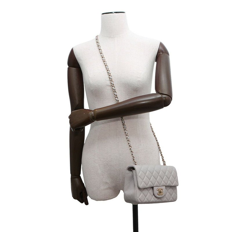 シャネル チェーンショルダーバッグ ミニ マトラッセ 20 ココマーク ラムスキン A69900 CHANEL ミニ フラップ