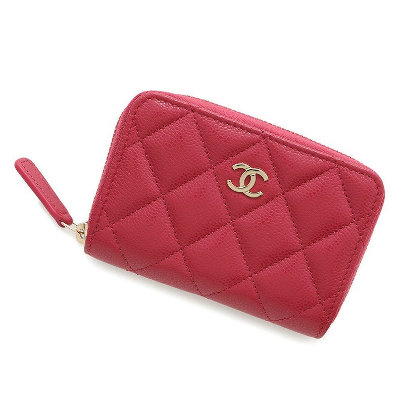 シャネル コインケース クラシック ジップコインパース マトラッセ ココマーク キャビアスキン AP0216 CHANEL 財布 小銭入れ