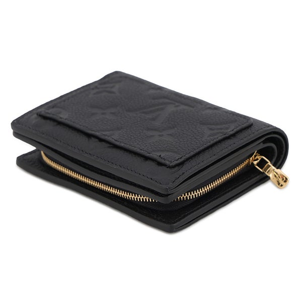 ルイヴィトン 二つ折り財布 モノグラム･アンプラント ポルトフォイユ・クレア M80151 LOUIS VUITTON ヴィトン 財布 ブラック 黒