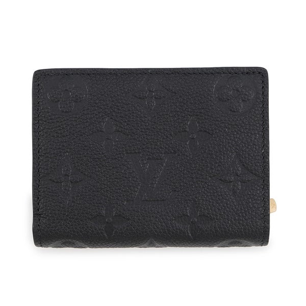 ルイヴィトン 二つ折り財布 モノグラム･アンプラント ポルトフォイユ・クレア M80151 LOUIS VUITTON ヴィトン 財布 ブラック 黒