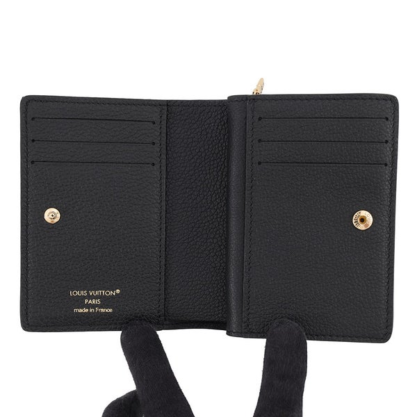 ルイヴィトン 二つ折り財布 モノグラム･アンプラント ポルトフォイユ・クレア M80151 LOUIS VUITTON ヴィトン 財布 ブラック 黒
