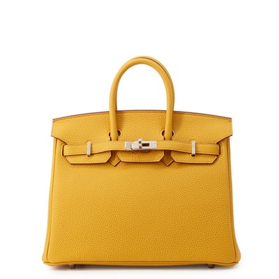 Hermès Birkin 25 Jaune Ambre Togo Palladium