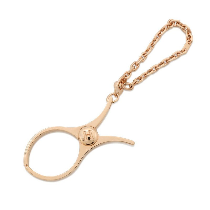 エルメス グローブホルダー フィルー Filou ドレ・ローズ メタル HERMES 手袋ホルダー