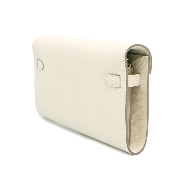 エルメス ケリーウォレット ロング トゥーゴー クレ/ゴールド金具 エプソン K刻印 財布