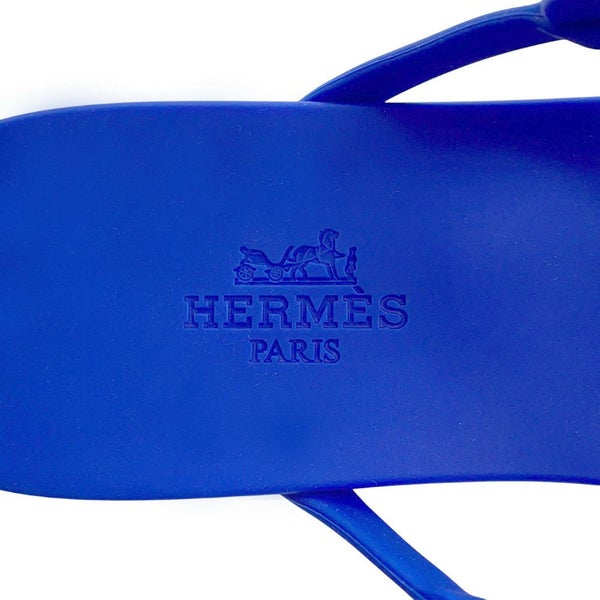 エルメス サンダル エジェリ シェーヌダンクル ラバー レディースサイズ37 HERMES 靴