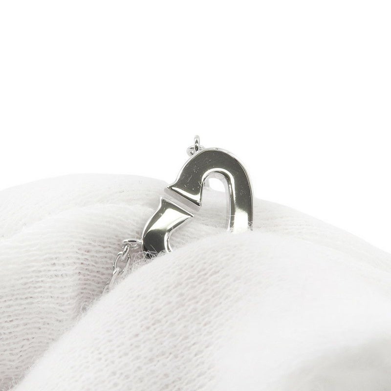 カルティエ ネックレス Cハート ネックレス ダイヤモンド K18WGホワイトゴールド Cartier ペンダント