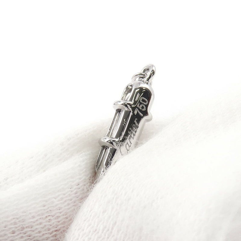 カルティエ ネックレス Cハート ネックレス ダイヤモンド K18WGホワイトゴールド Cartier ペンダント