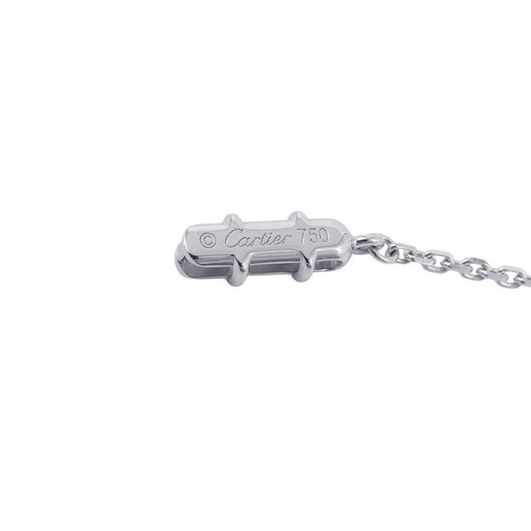 カルティエ ネックレス Cハート ネックレス ダイヤモンド K18WGホワイトゴールド Cartier ペンダント