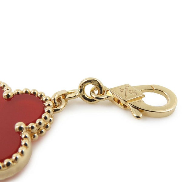ヴァンクリーフ＆アーペル ブレスレット ヴィンテージ アルハンブラ ブレスレット 5モチーフ カーネリアン K18YG VCARD35500
