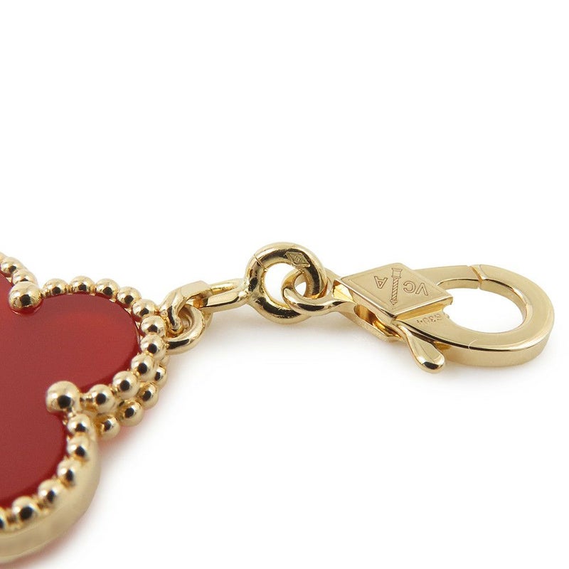 ヴァンクリーフ＆アーペル ブレスレット ヴィンテージ アルハンブラ ブレスレット 5モチーフ カーネリアン K18YG VCARD35500