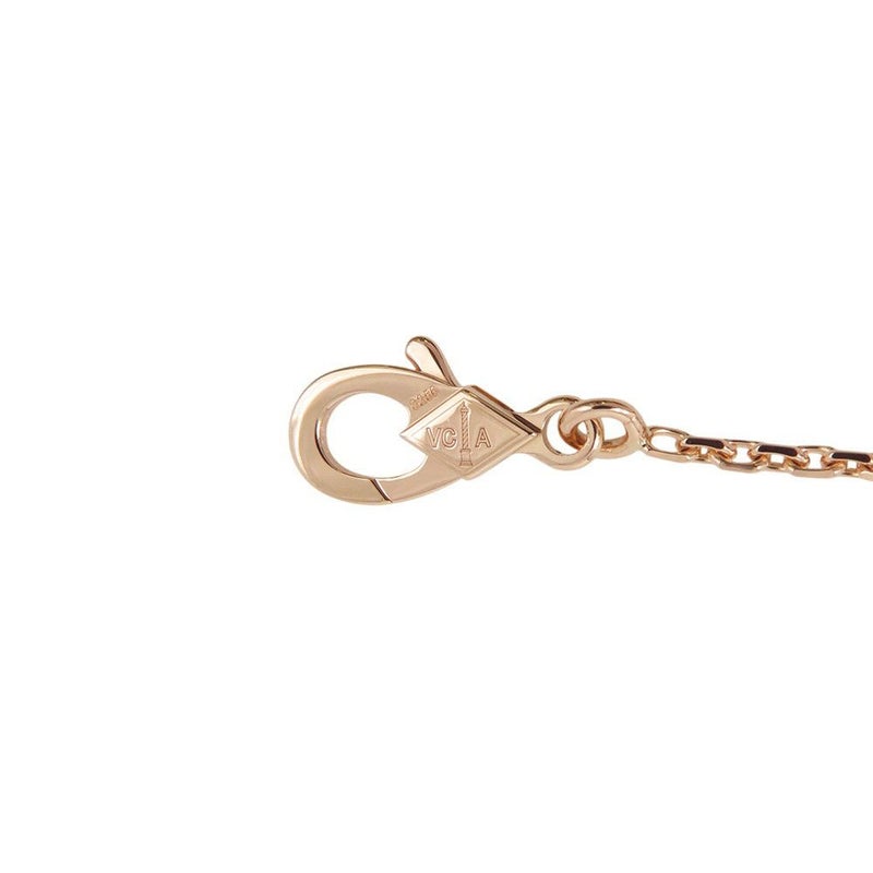 ヴァンクリーフ&アーペル ネックレス ヴィンテージ アルハンブラ シルバーオブシディアン ダイヤ 1P K18PG VCARP9T000 2023年ホリデー限定