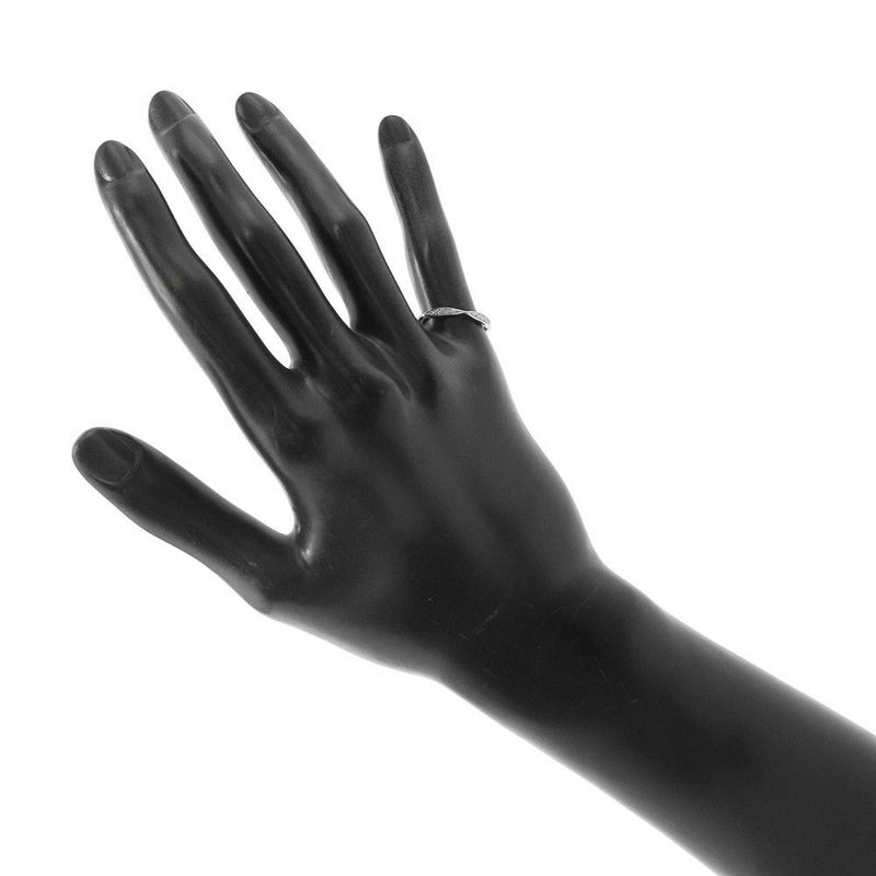 シャネル リング カメリア コレクション ハーフエタニティリング ダイヤ 10P 約0.08ct Pt950プラチナ サイズ47 J10835 CHANEL 指輪