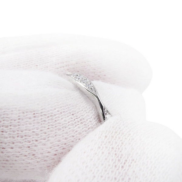 シャネル リング カメリア コレクション ハーフエタニティリング ダイヤ 10P 約0.08ct Pt950プラチナ サイズ47 J10835 CHANEL 指輪