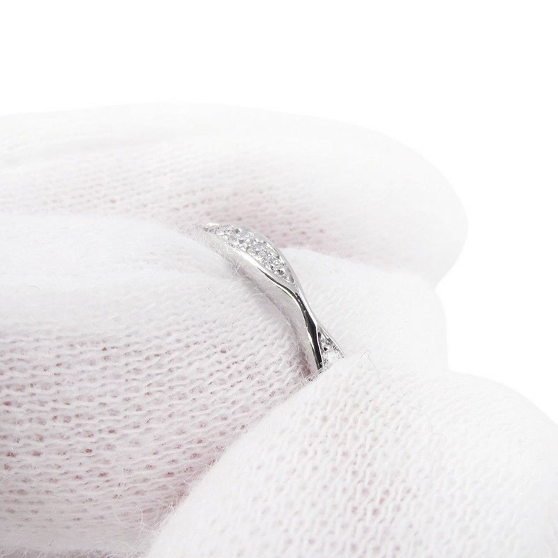 シャネル リング カメリア コレクション ハーフエタニティリング ダイヤ 10P 約0.08ct Pt950プラチナ サイズ47 J10835 CHANEL 指輪