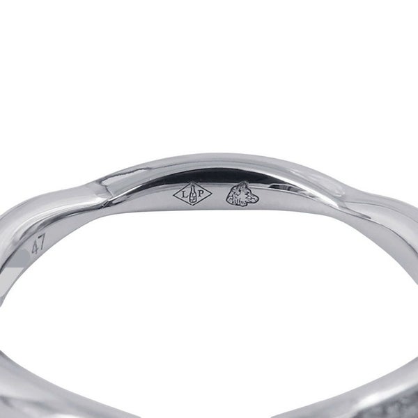 シャネル リング カメリア コレクション ハーフエタニティリング ダイヤ 10P 約0.08ct Pt950プラチナ サイズ47 J10835 CHANEL 指輪