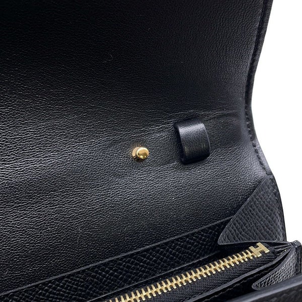 エルメス 長財布 コンスタンス トゥーゴー ロング ブラック/ゴールド金具 エプソン K刻印 財布 黒