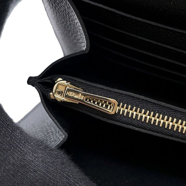 エルメス 長財布 コンスタンス トゥーゴー ロング ブラック/ゴールド金具 エプソン K刻印 財布 黒