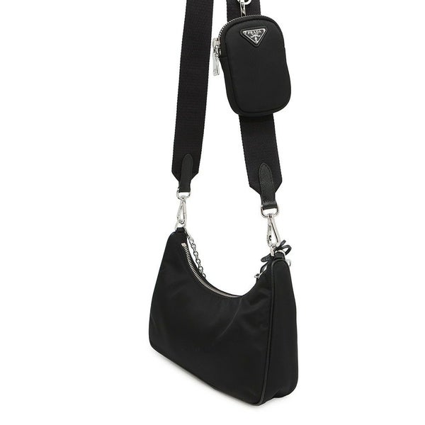 プラダ ショルダーバッグ Re-Edition 2005 Re-Nylon ナイロン 1BH204 PRADA 2wayバッグ 黒