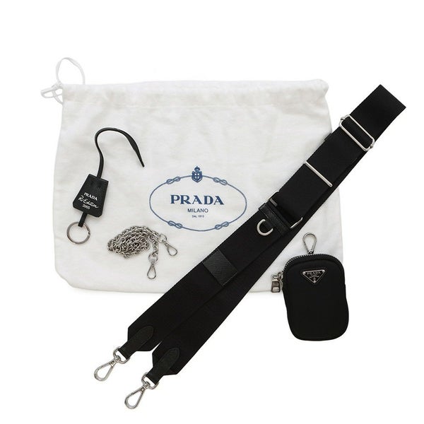 プラダ ショルダーバッグ Re-Edition 2005 Re-Nylon ナイロン 1BH204 PRADA 2wayバッグ 黒