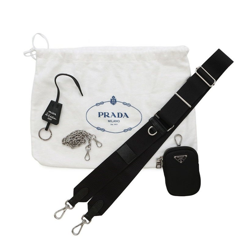 プラダ ショルダーバッグ Re-Edition 2005 Re-Nylon ナイロン 1BH204 PRADA 2wayバッグ 黒