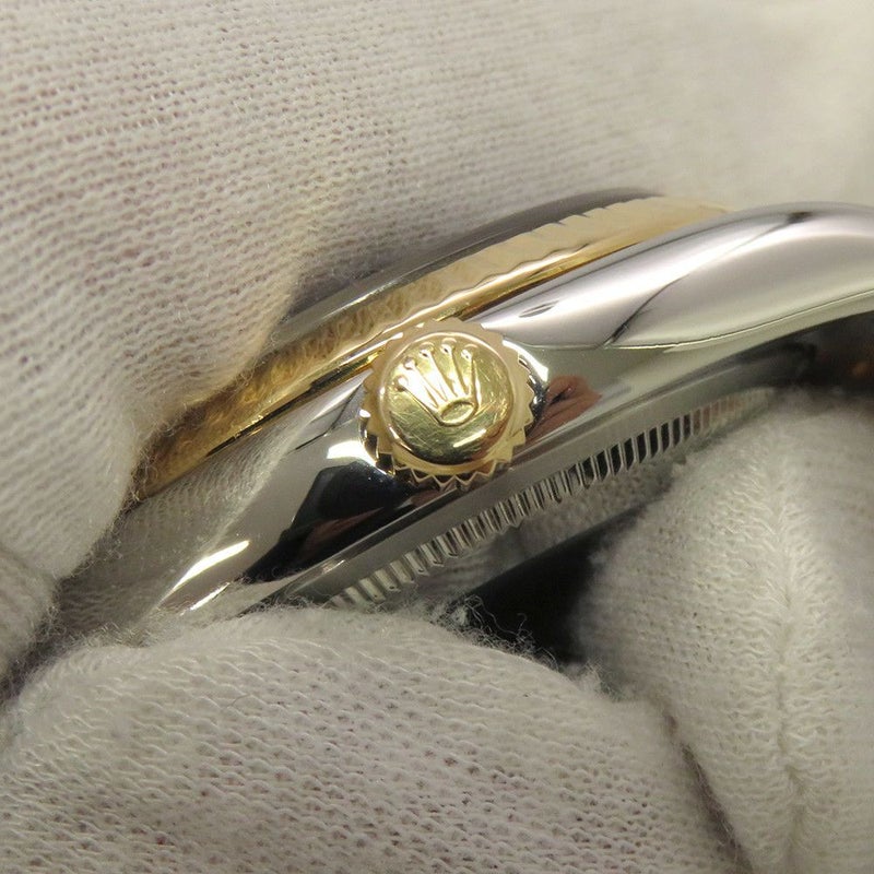 ロレックス デイトジャスト F番 SS/K18YG 116233 ROLEX 腕時計 ブラックサンビーム文字盤