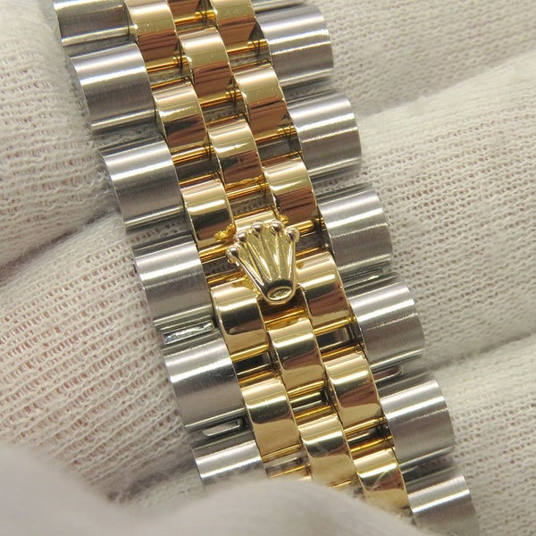 ロレックス デイトジャスト F番 SS/K18YG 116233 ROLEX 腕時計 ブラックサンビーム文字盤