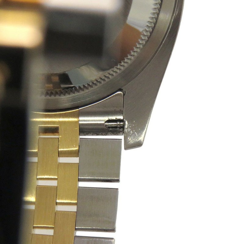 ロレックス デイトジャスト F番 SS/K18YG 116233 ROLEX 腕時計 ブラックサンビーム文字盤