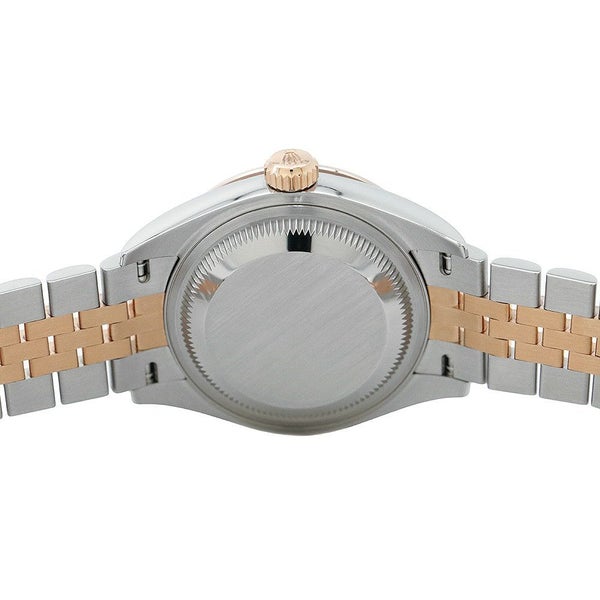 ロレックス レディ デイトジャスト SS/K18PG ダイヤベゼル 279381RBR チョコレート文字盤 9Pスターダイヤ IXダイヤ