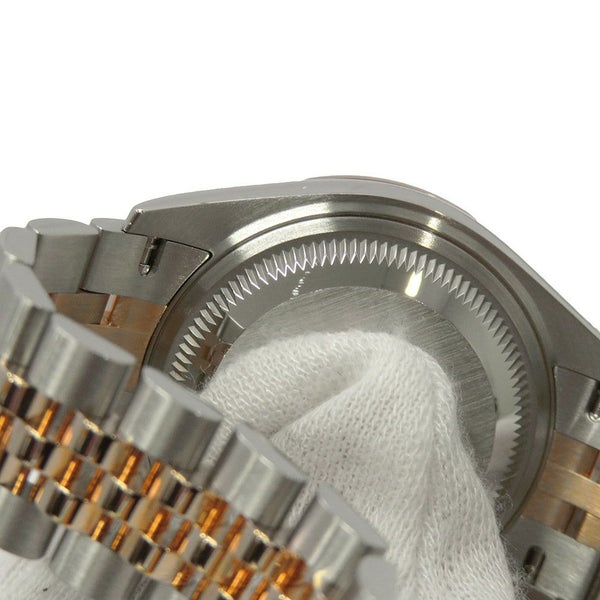 ロレックス レディ デイトジャスト SS/K18PG ダイヤベゼル 279381RBR チョコレート文字盤 9Pスターダイヤ IXダイヤ