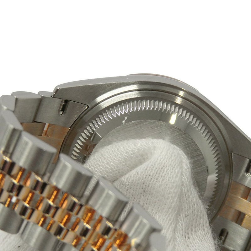 ロレックス レディ デイトジャスト SS/K18PG ダイヤベゼル 279381RBR チョコレート文字盤 9Pスターダイヤ IXダイヤ