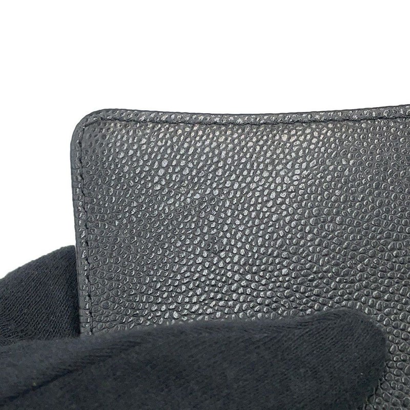 シャネル チェーンショルダーバッグ マトラッセ ココマーク クラシック チェーンクラッチ キャビアスキン AP4425 黒