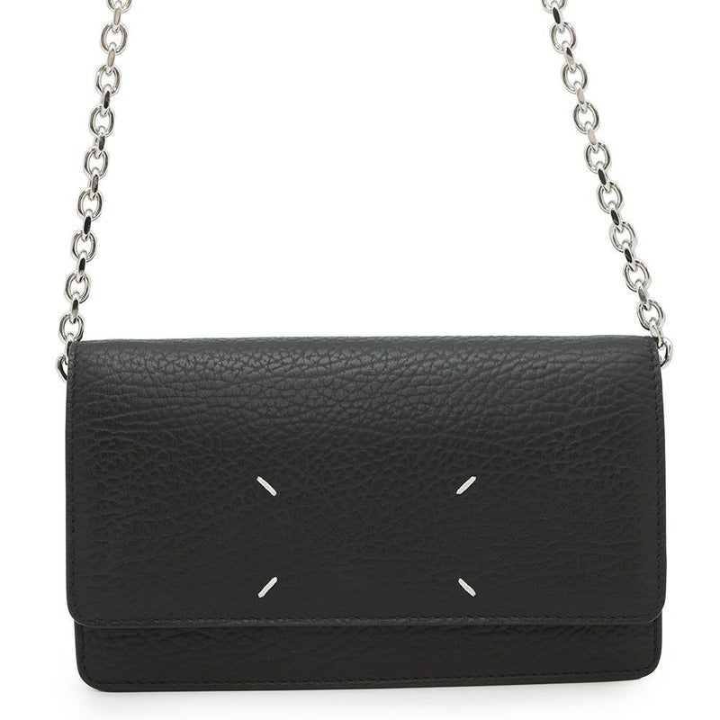 メゾンマルジェラ チェーンウォレット ４ステッチ レザー SA3UI0008 Maison Margiela 財布 黒