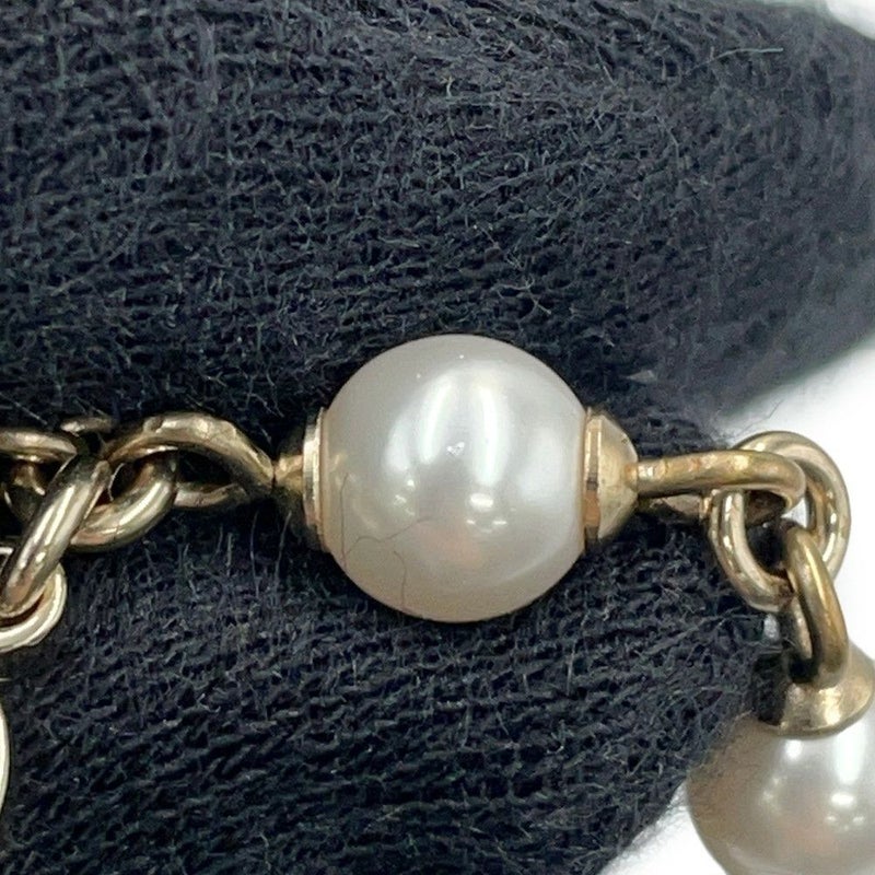 シャネル ブレスレット ココマーク ハート ラインストーン フェイクパ―ル メタル A21B AB7003 CHANEL アクセサリー
