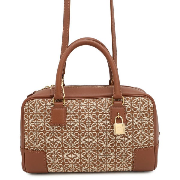 ロエベ ハンドバッグ アマソナ23 トリオンフ キャンバス レザー A039N07X03 LOEWE 2wayショルダー