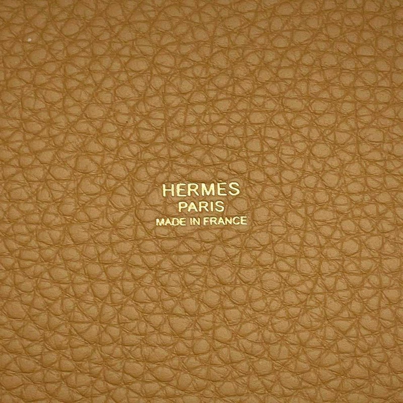 エルメス ハンドバッグ ピコタンロックMM ビスキュイ/ゴールド金具 トリヨンクレマンス B刻印