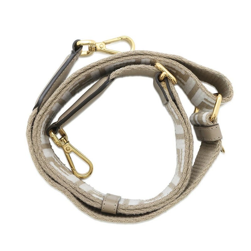 フェンディ ショルダーストラップ FFロゴ ストラップ ユー ジャカード レザー 8AV386 FENDI 小物