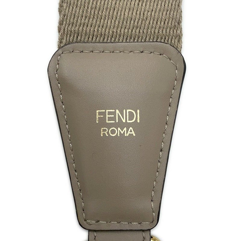 フェンディ ショルダーストラップ FFロゴ ストラップ ユー ジャカード レザー 8AV386 FENDI 小物