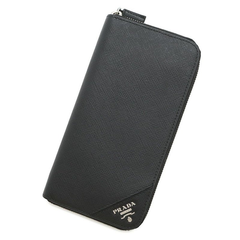 プラダ 長財布 サフィアーノ ラウンドファスナー 2ML317 PRADA 財布 黒
