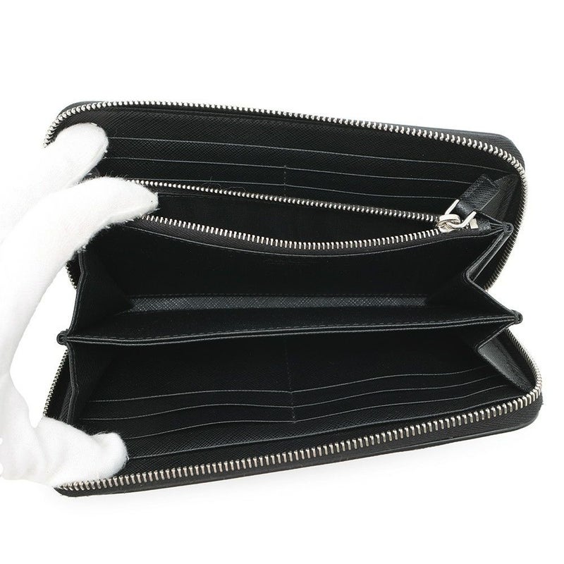 プラダ 長財布 サフィアーノ ラウンドファスナー 2ML317 PRADA 財布 黒