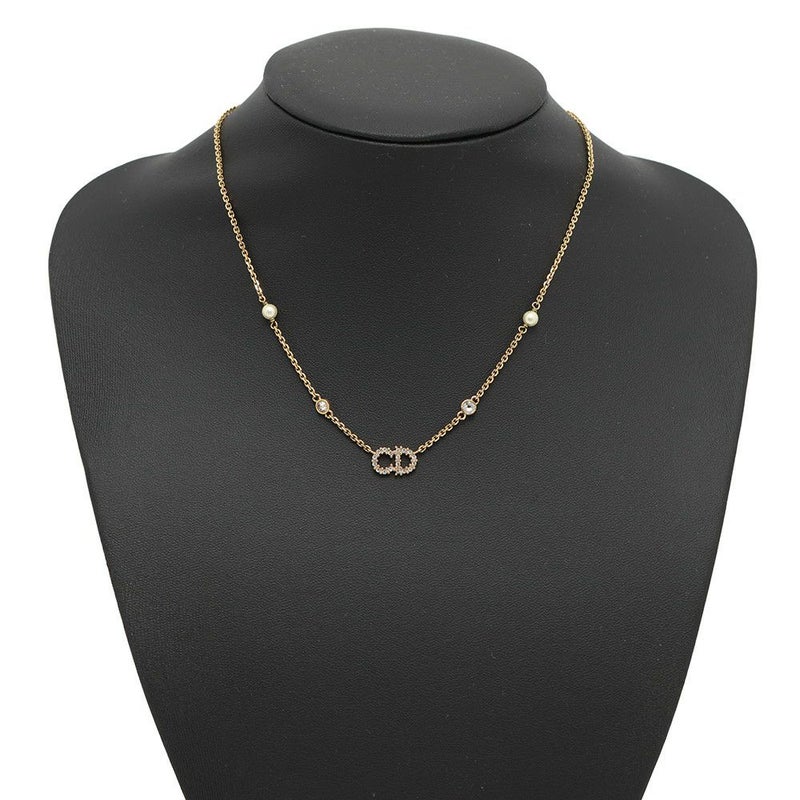 クリスチャン・ディオール ネックレス クレール ディー リュヌ CD フェイクパール ラインストーン N1033CDLCY_D301