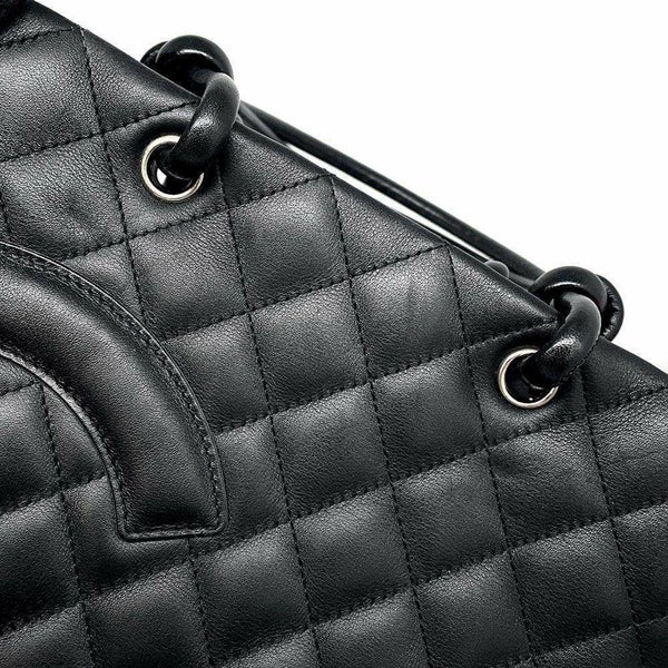 シャネル ハンドバッグ カンボンライン ココマーク ミディアムトート A25167 CHANEL バッグ 黒
