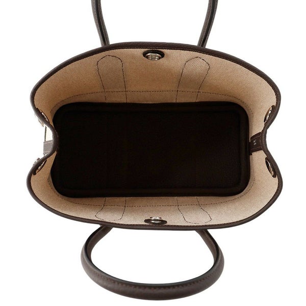 エルメス トートバッグ ネオ・ガーデン 23 ガーデンパーティ エベンヌ/シルバー金具 トワルアッシュヴァイキング/ネゴンダ K刻印