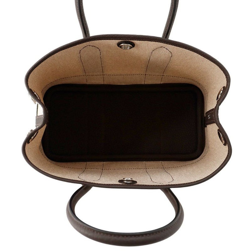 エルメス トートバッグ ネオ・ガーデン 23 ガーデンパーティ エベンヌ/シルバー金具 トワルアッシュヴァイキング/ネゴンダ K刻印