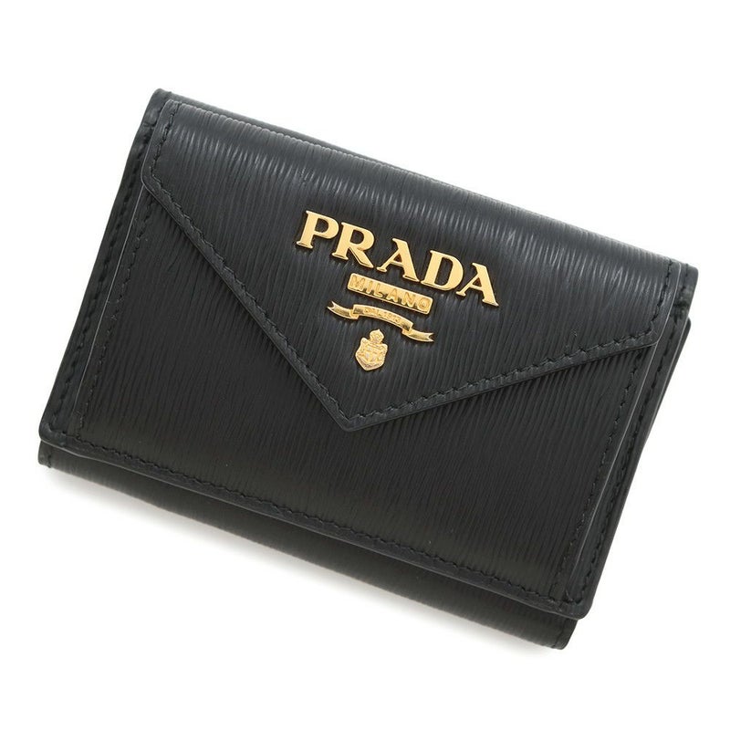 プラダ 三つ折り財布 ヴィッテロ ムーブ コンパクトウォレット 1MH021 PRADA 財布 黒